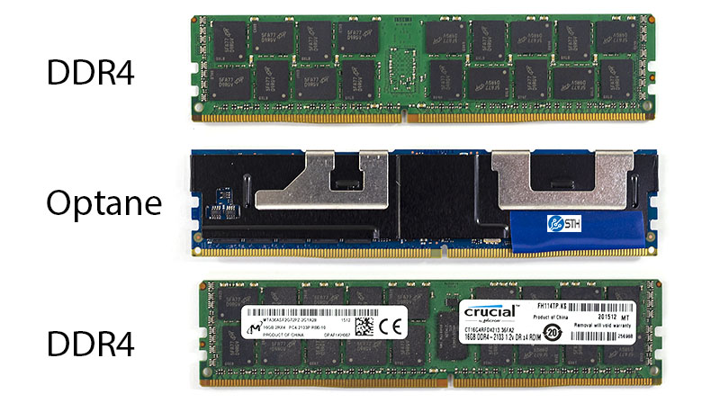 Intel Optane V DDR4 DIMM Front And Back 2