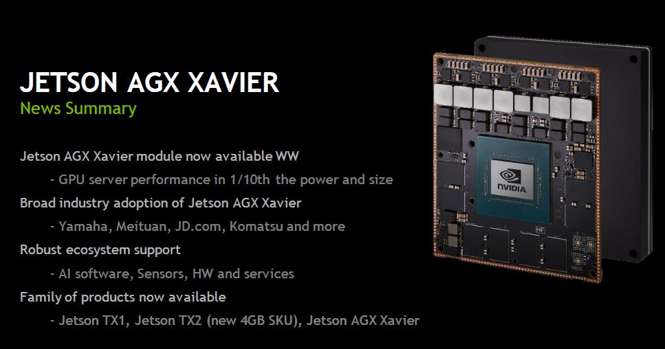 NVIDIA Jetson AGX Xavier Summary