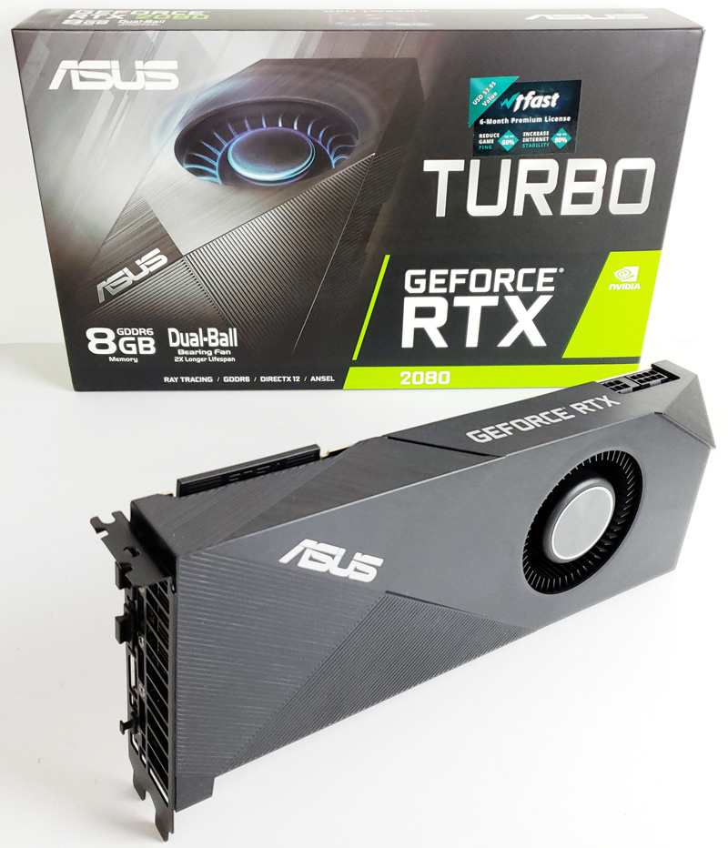 ASUS Turbo-RTX2080-8G Blower-Style GeForce RTX 2080 Performance 