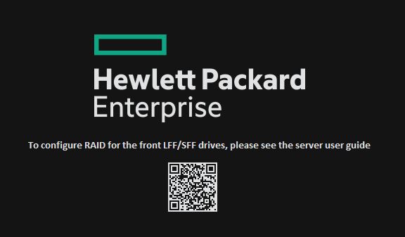 HPE ProLiant MicroServer Gen10 POST Screen