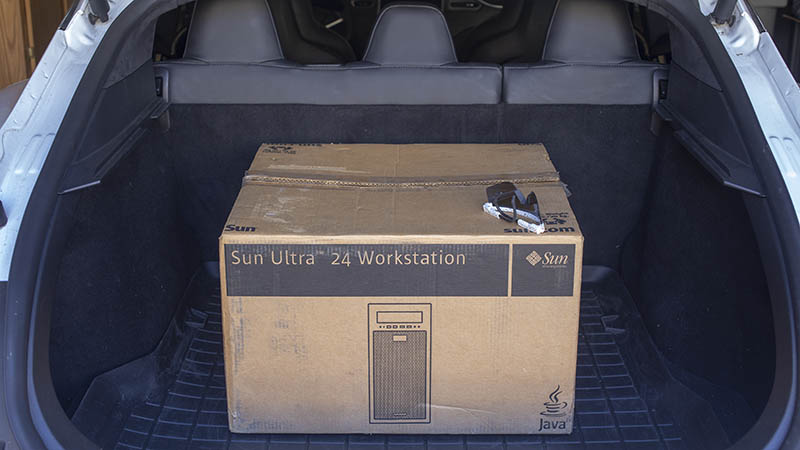 Sun Ultra 24 Original Packaging In Trunk