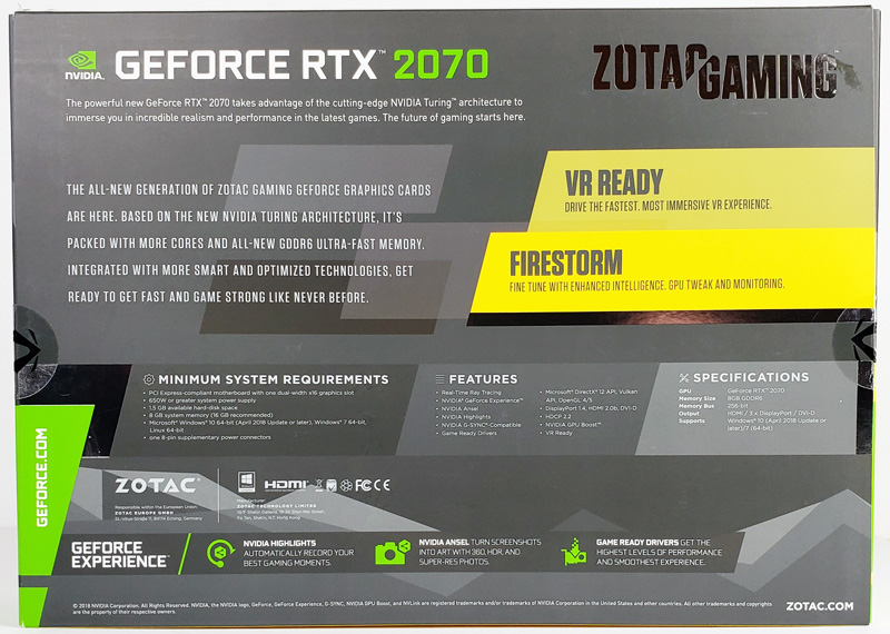 ZOTAC GeForce RTX 2070 Blower Style NVIDIA GPU Review