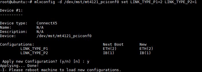 Mellanox ConnectX 5 Set One Port IB And One Port Ethernet