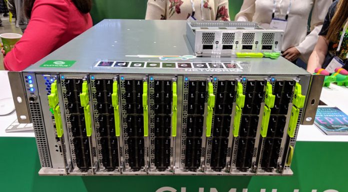 Facebook Minipack Switch Partnering with Edgecore and Cumulus Edgecore Facebook Minipack Cumulus Booth OCP Summit