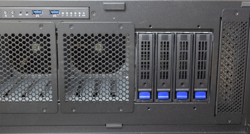 Gigabyte W291 Z00 Drive Bays And Air Vents