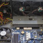 Gigabyte W291 Z00 Fan Wall And Connectors