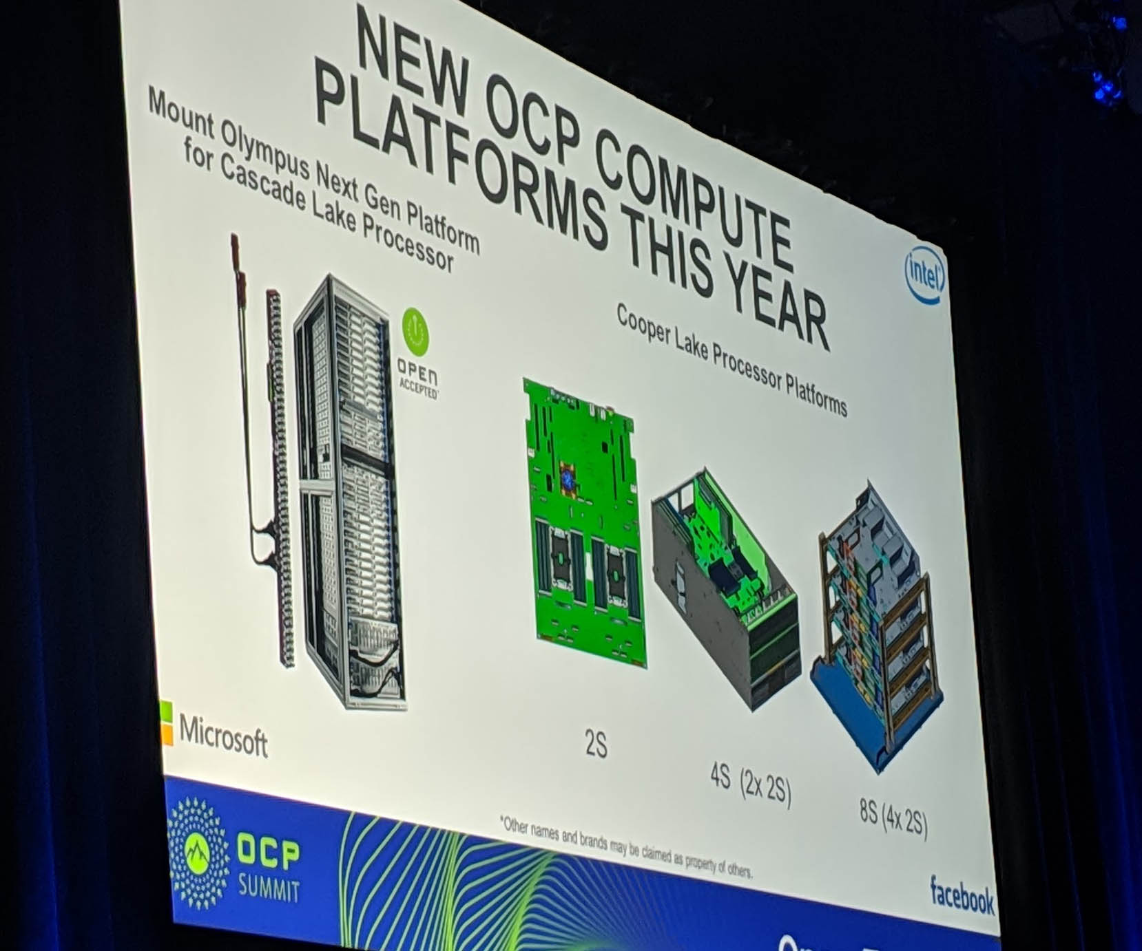 Intel Cooper Lake OCP Summit 2019
