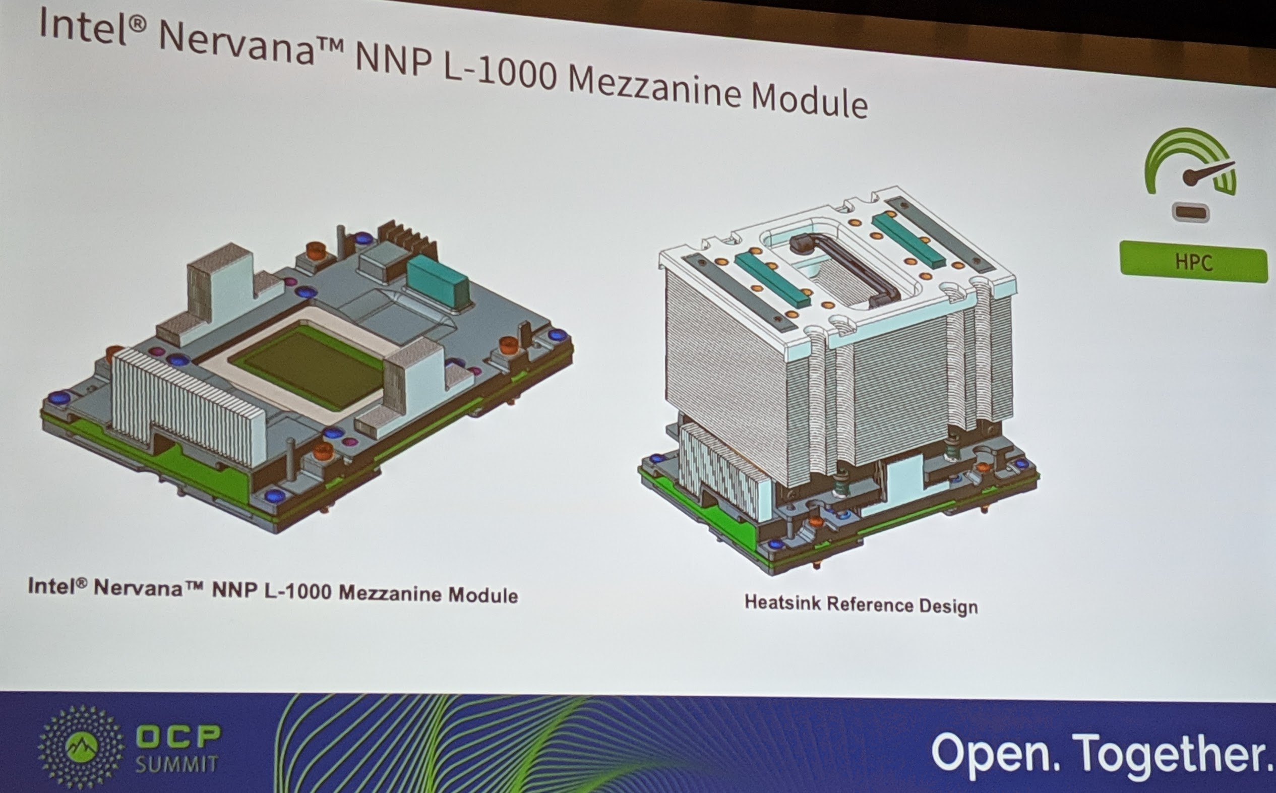 Intel Nervana NNP L 1000 Mezzanine Module Design