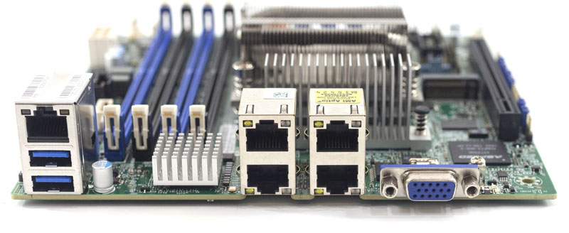 Supermicro M11SDV 8CT LN4F Rear IO