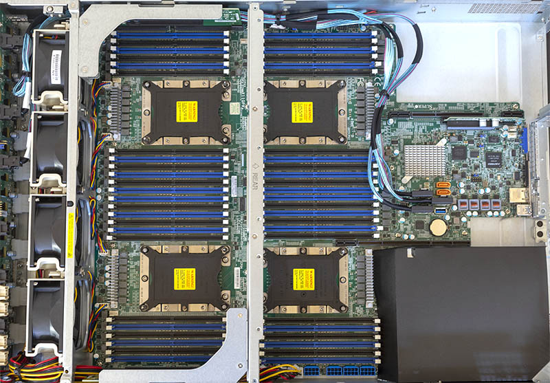 Supermicro SYS 2049U TR4 Top Without Rear Risers