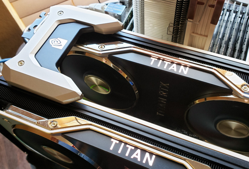 Dual NVIDIA Titan RTX Compute with NVLink Performance - STH