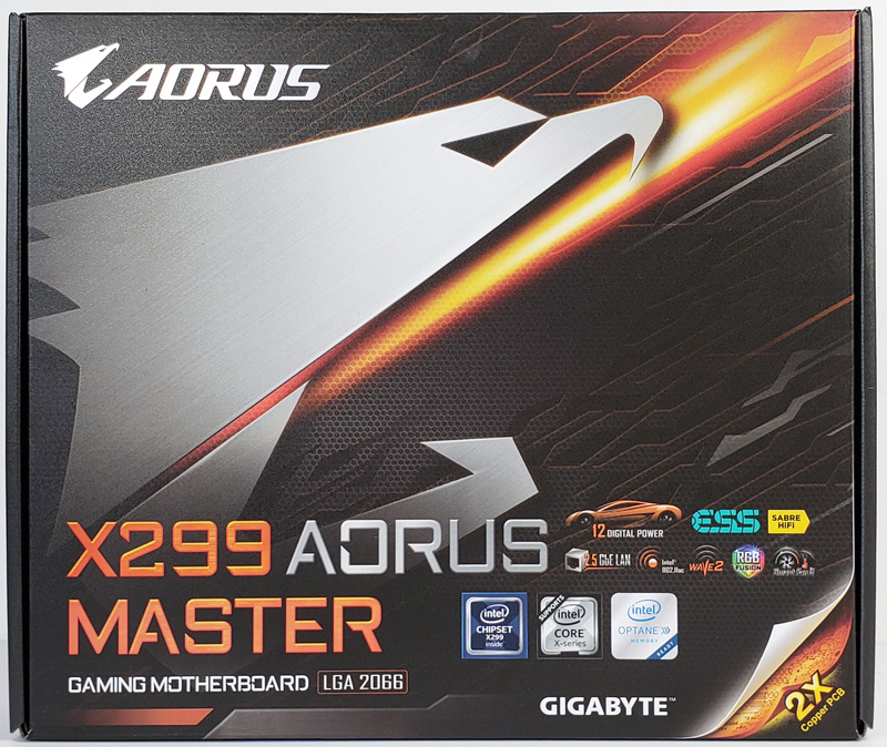 Gigabyte X299 AORUS Master Box Front