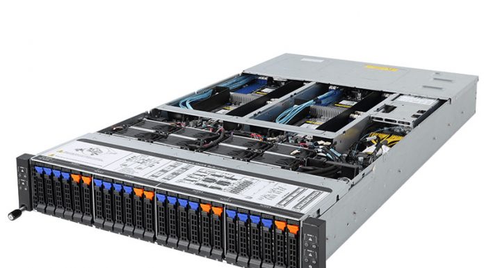 Gigabyte H261-Z61 Server Review 2U4N AMD EPYC with NVMe Gigabyte H261 Z61 Front Three Quarter