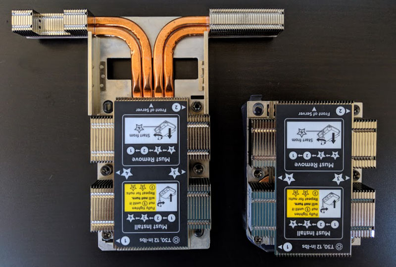 HPE ProLiant DL360 Gen10 High Performance And Standard Heatsinks