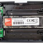 Icy Dock EZConvert MB703M2P B M2 SATA SSD Installed