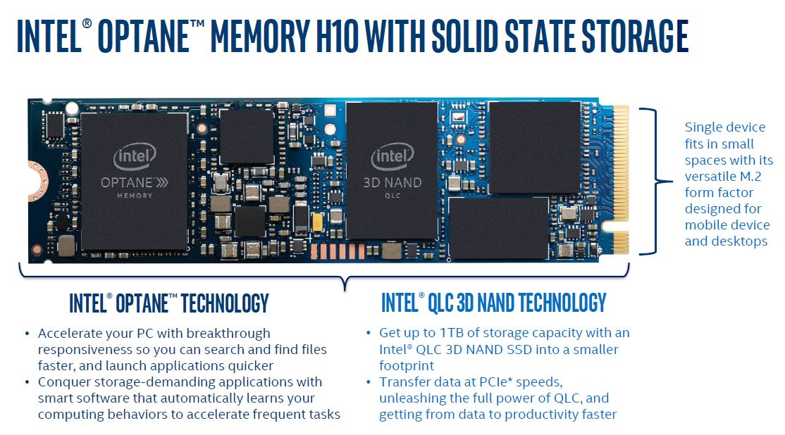 Intel Optane Memory H10 With QLC NAND Storage