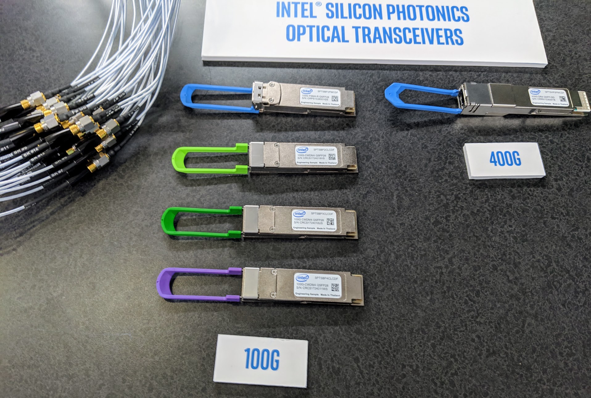 Intel Silicon Photonics 100G Lineup