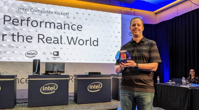 Intel Computex 2019 Preview 5GHz All Core i9-9900KS and Ice Lake Computex 2019 Intel Core I9 9900KS Package With Ryan Shrout