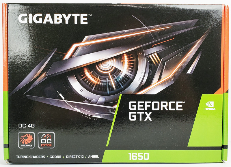 Gigabyte gtx 1650 OC 4GB Box Front