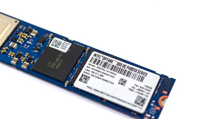 Intel Optane DC P4801X Review 100GB M.2 NVMe SSD Log Option Intel Optane DC P4801X M.2 Cover