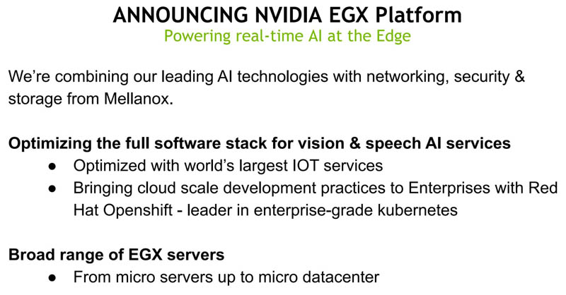 NVIDIA EGX Platform 1