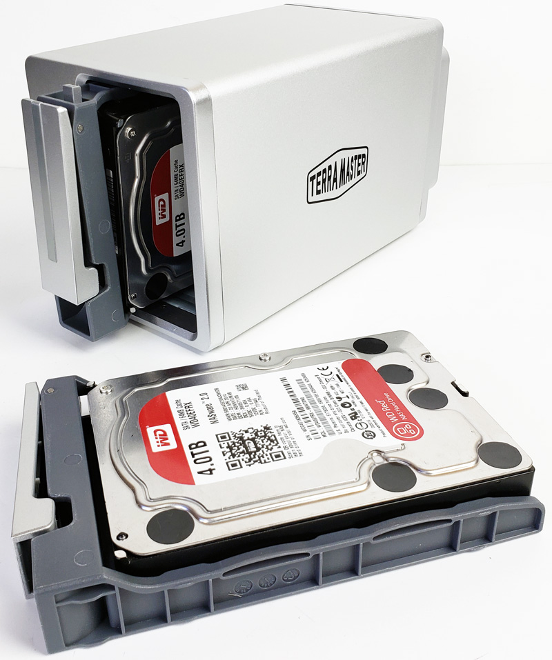 TerraMaster F2 210 Installing Hard Drives