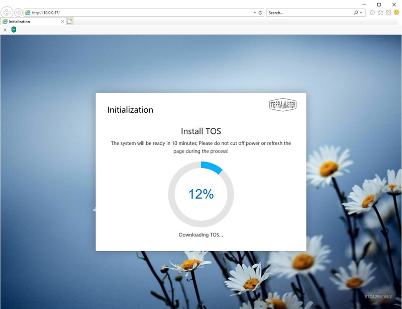 TerraMaster F2 210 Installing TOS