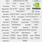 ZOTAC GTX1660 6GB GPUz