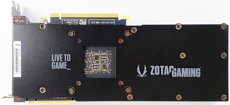 ZOTAC RTX 2080 Ti Back