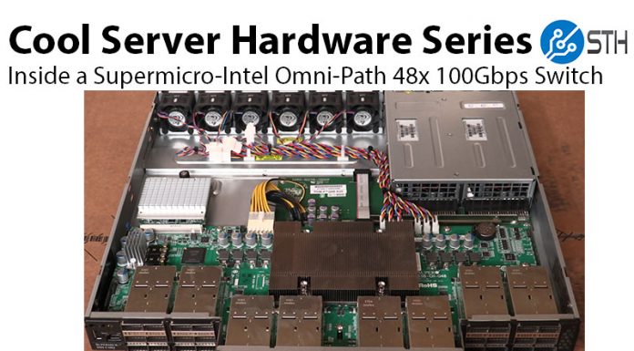 Inside a Supermicro Intel Omni-Path 48x 100Gbps Switch Inside A Supermicro Omni Path Switch Web Cover