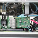 SilverStone CS280 LSI SAS9300 8i Installed