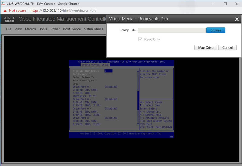 Cisco UCS M5 IMC KVM BIOS And Remote Media Media