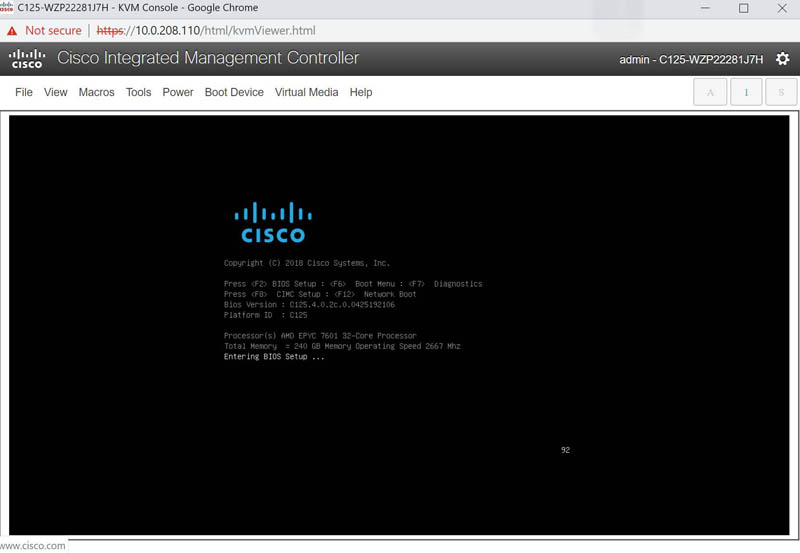 Cisco UCS M5 IMC KVM Boot