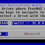 FreeNAS 11.2 U5 Installer 3 Select Boot Media