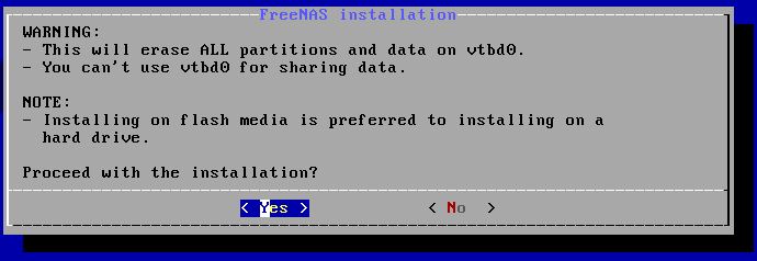 FreeNAS 11.2 U5 Installer 4 Install