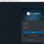 FreeNAS 11.2 U5 WebGUI Login