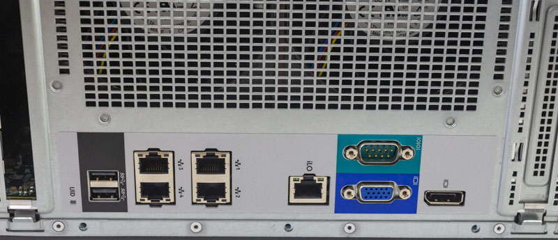 HPE ProLiant ML350 Gen10 Rear IO Ports