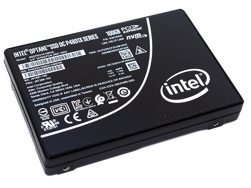 Intel Optane DC P4801X Review 100GB U.2 NVMe SSD Log Option