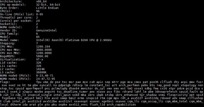 Intel Xeon Platinum 8268 ES QQ9E Processor - 24 Cores / 48 Threads, 2.6 GHz, LGA3647