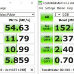 TerraMaster D2 310 HDD Testing CrystalDiskMark