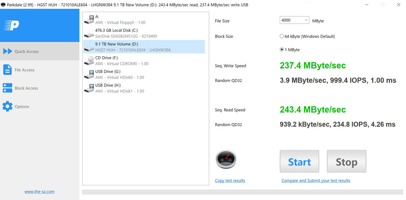 TerraMaster D2 310 RAID 1 2x HGST 10TB Parkdale