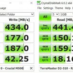 TerraMaster D2 310 SSD Testing CrystalDiskMark