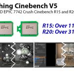 Crushing Cinebench V5 AMD EPYC 7742 Cover