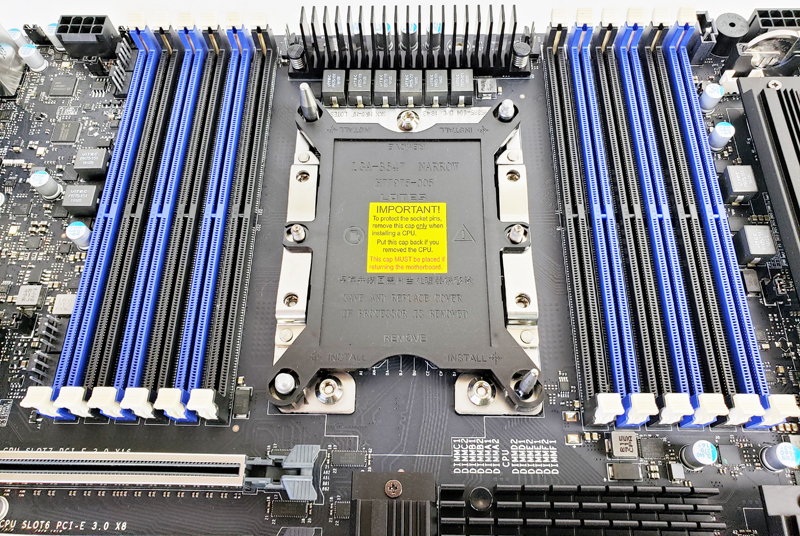 Supermicro X11SPA T CPU And RAM Sockets