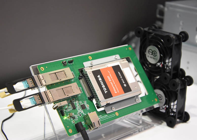 Toshiba Marvell Ethernet SSD Demo FMS 2019 2