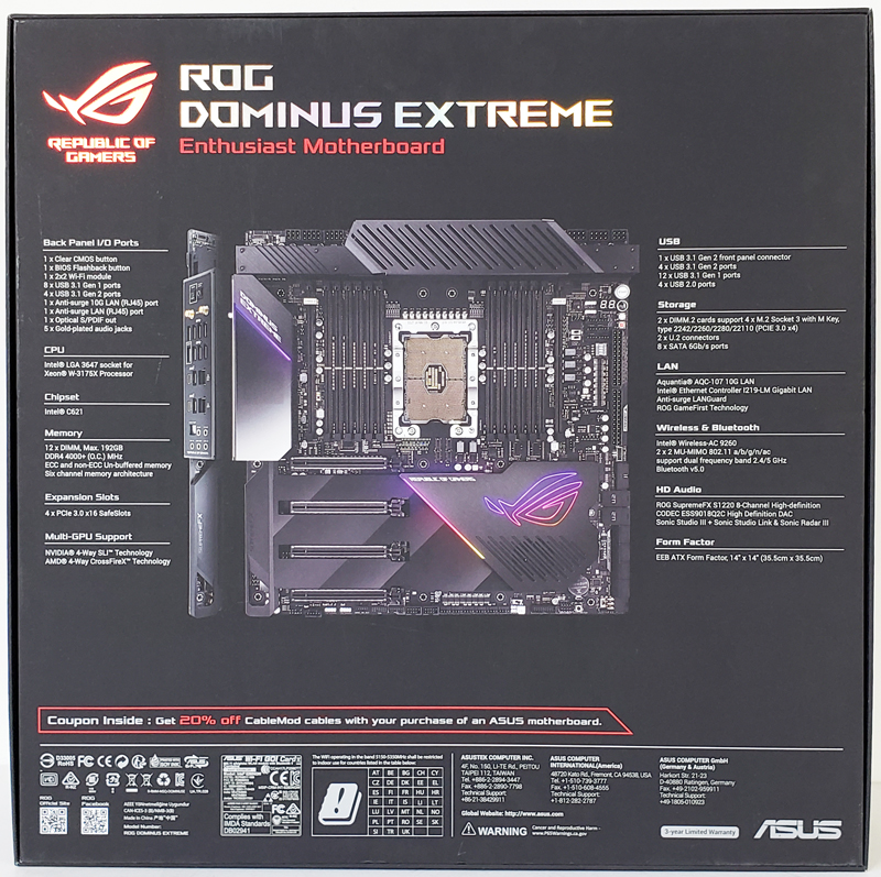 ASUS ROG Dominus Extreme Box Back