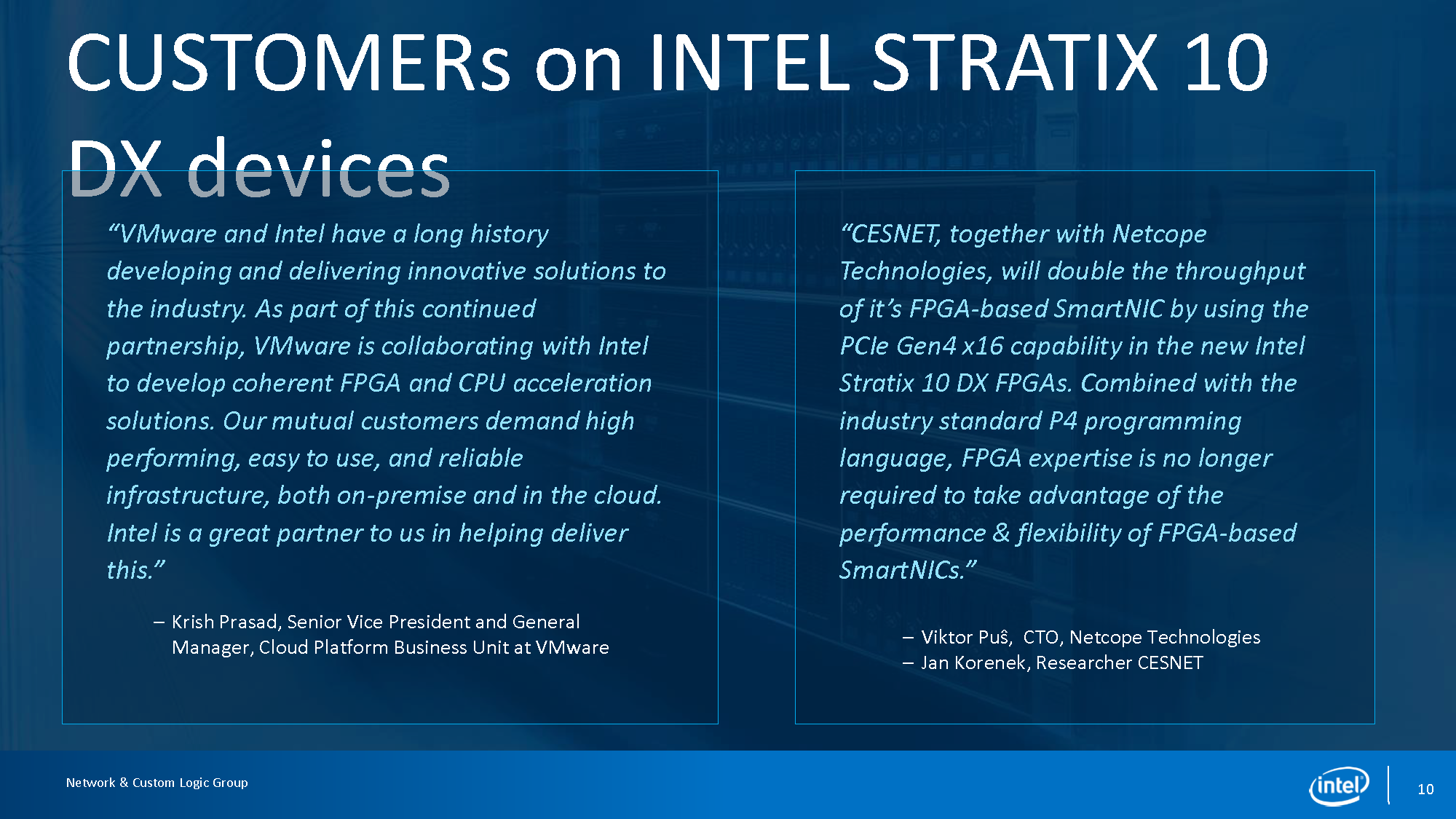 Intel Stratix 10 UPI CXL VMware Quote