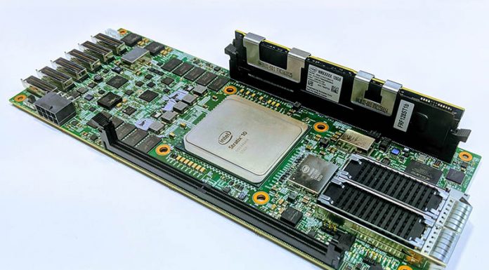 Intel Stratix 10 Adds UPI and PCIe Gen4 Readying for CXL Intel Stratix 10 With DCPMM And UPI Dev Board Pictured
