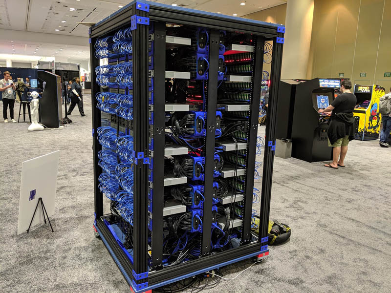 Oracle Raspberry Pi Supercomputer Angle View