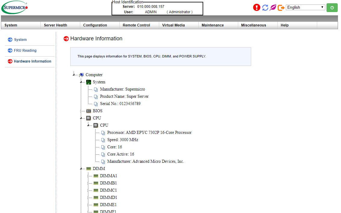 Supermicro AS 1014S WTRT With AMD EPYC 7302P